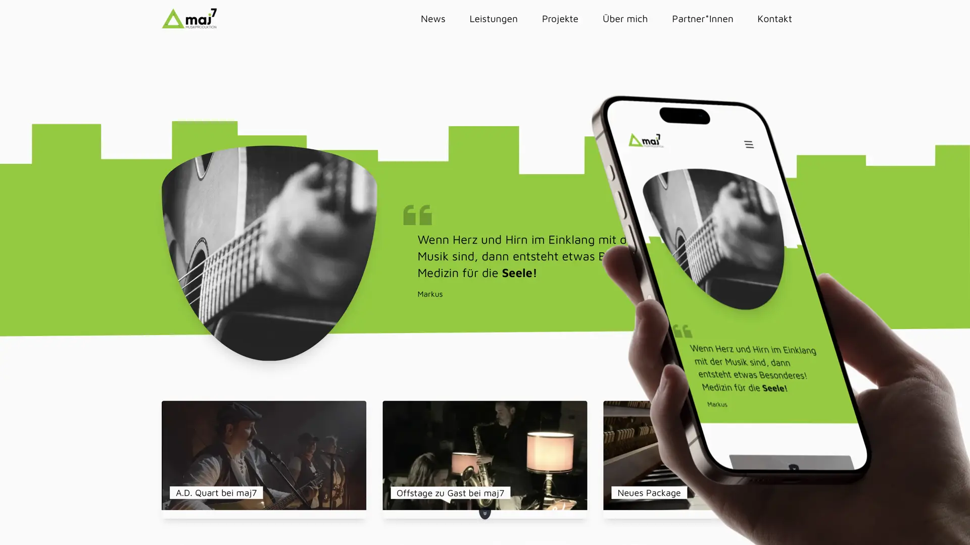 Screenshot von maj7.at