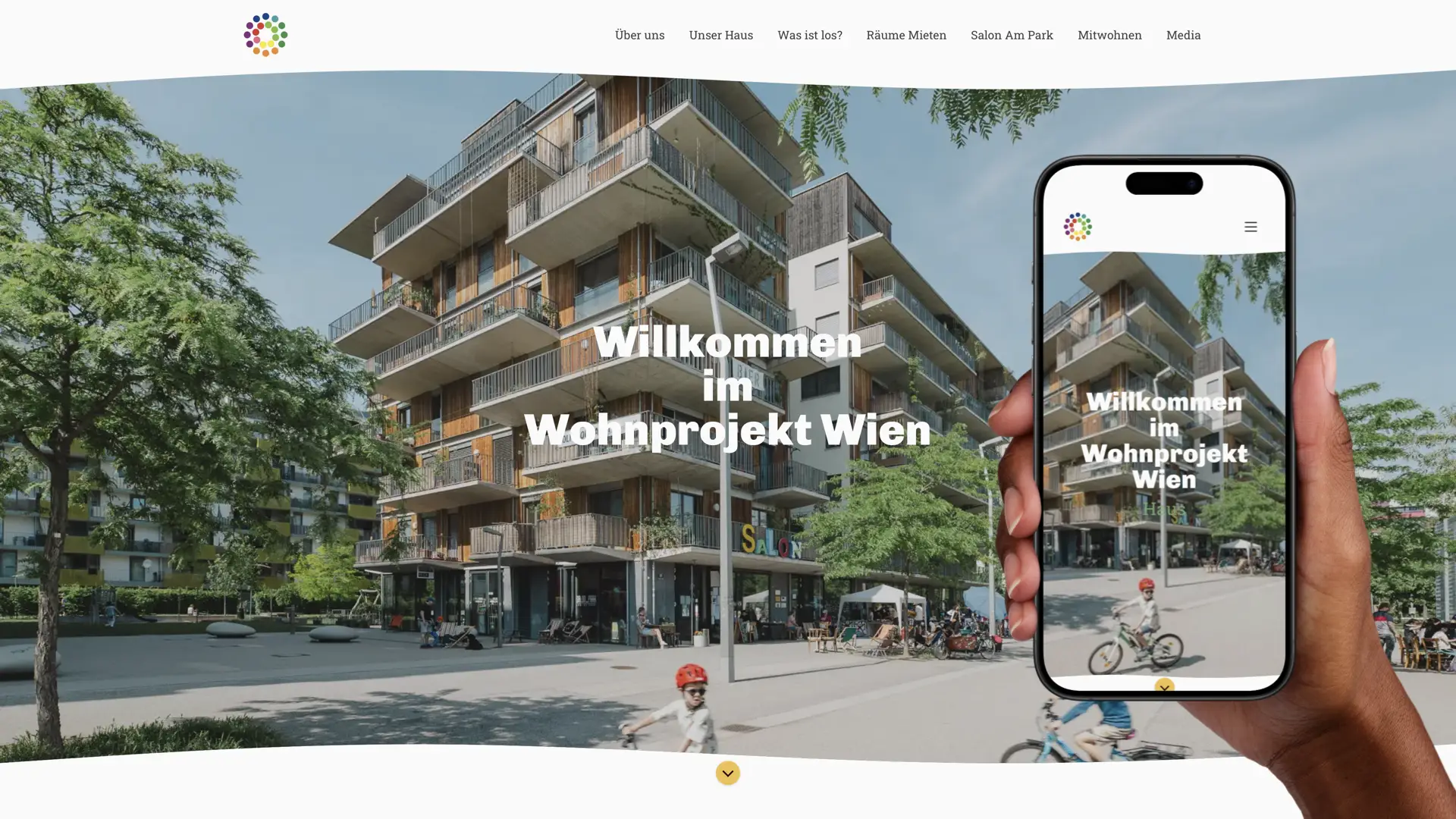 Screenshot von wohnprojekt.wien